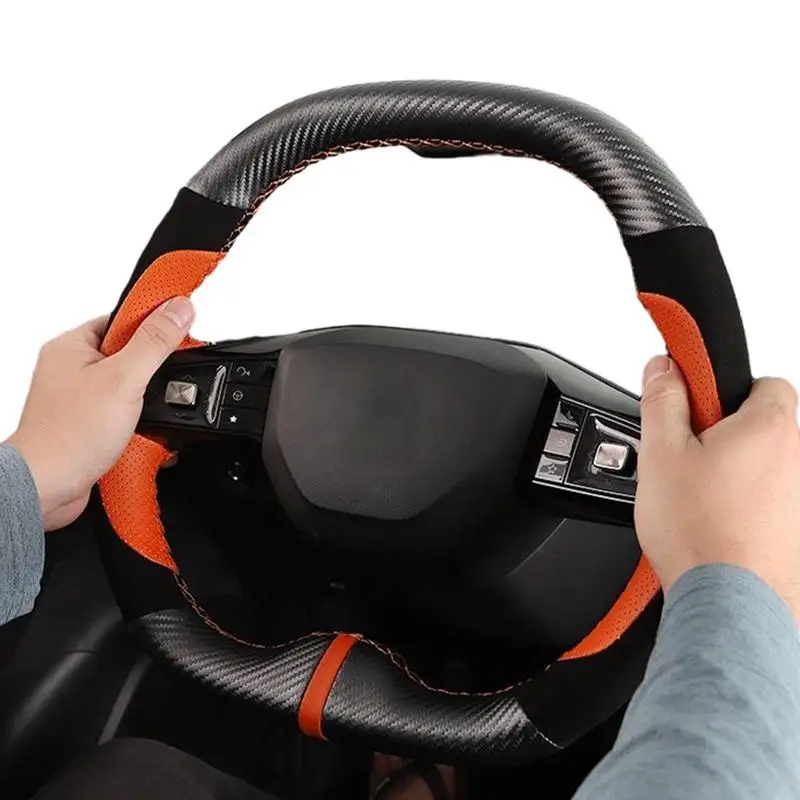 Чехол на руль автомобиля MG4 для MG4 2022-23 MU LAN, чехол на руль из искусственной кожи, автомобильный чехол на руль для EV, аксессуары для салона автомобиля 
Чехол на руль автомобиля MG4 для MG4 2022-23 MU LAN, чехол на руль из искусственной кожи, автомобильный чехол на руль для EV, аксессуары для салона автомобиля