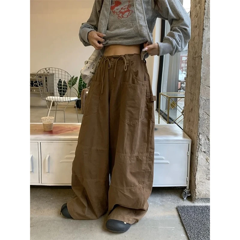 Y2K 2000S Cargo Jeans Women Vintage Streetwear Oversized Wide Leg Denim Pants Harajuku Korean High Waist Baggy Straight Trousers 
Y2K 2000S Cargo Jeans Women Vintage Streetwear Oversized Wide Leg Denim Pants Harajuku Korean High Waist Baggy Straight Trousers