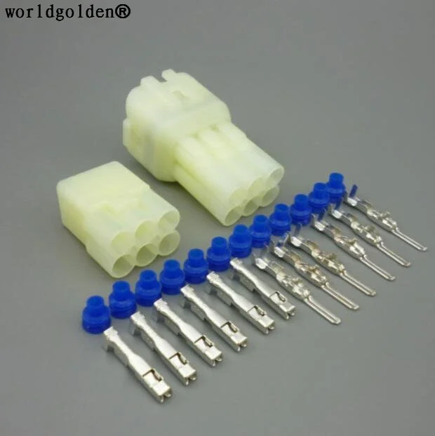 Worldgolden 6 Pin way 090 Female And Male Automotive Motorcycle Electrical Connector 6189-6171 6180-6181 For Toyota
Worldgolden 6 Pin way 090 Female And Male Automotive Motorcycle Electrical Connector 6189-6171 6180-6181 For Toyota