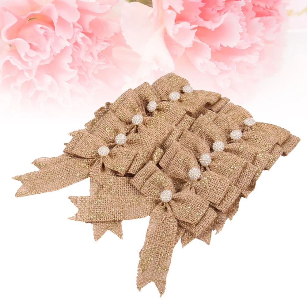 12Pcs Burlap Bows DIY Ribbon Knots for Wedding Car Gift Wrapping Basket Decoration Durable Wear Resistant Gift Bows
12Pcs Burlap Bows DIY Ribbon Knots for Wedding Car Gift Wrapping Basket Decoration Durable Wear Resistant Gift Bows