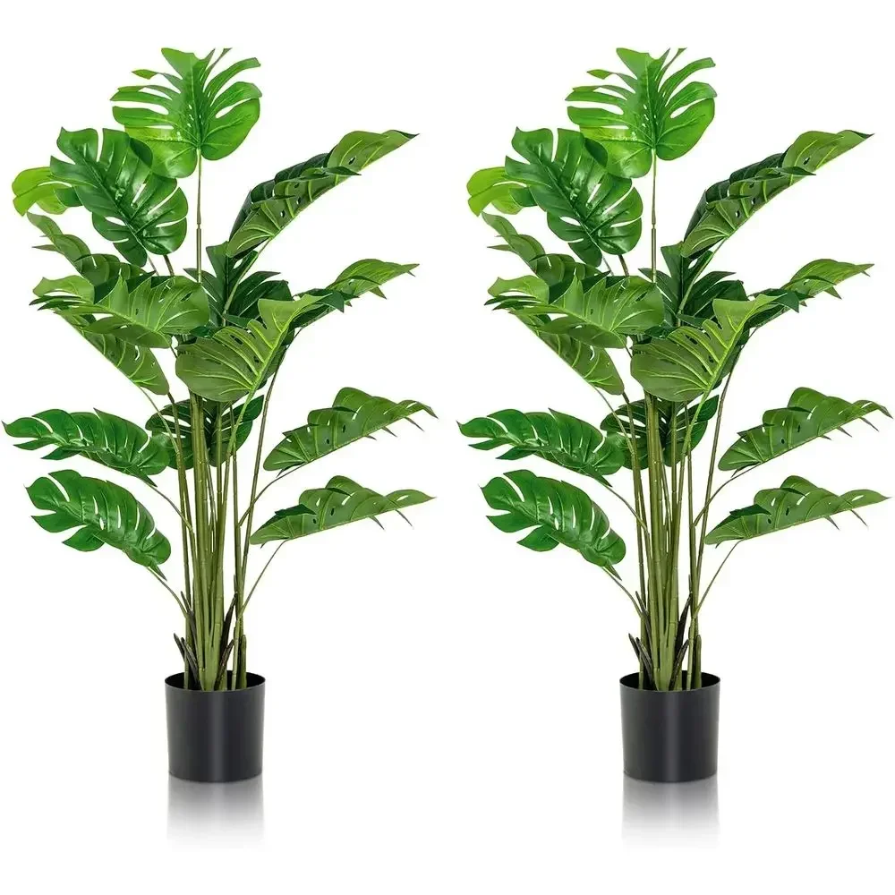 2-Pkg 5ft Artificial Monstera Deliciosa with 15 Unique Tropical Leaves, Cement-Style Pot for Home Office Decor
2-Pkg 5ft Artificial Monstera Deliciosa with 15 Unique Tropical Leaves, Cement-Style Pot for Home Office Decor