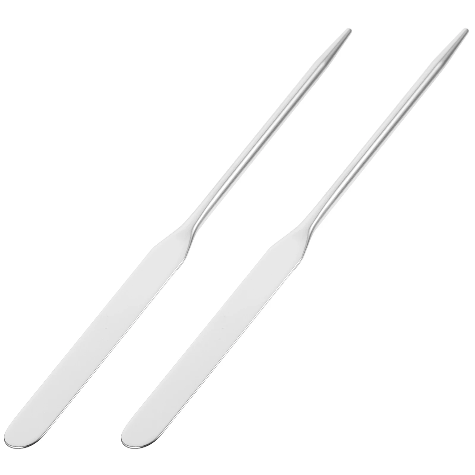2 Pcs Stainless Steel Makeup Spatula Palette Stick Mixing Tool Foundation Cream Skincare Mixer Beauty
2 Pcs Stainless Steel Makeup Spatula Palette Stick Mixing Tool Foundation Cream Skincare Mixer Beauty