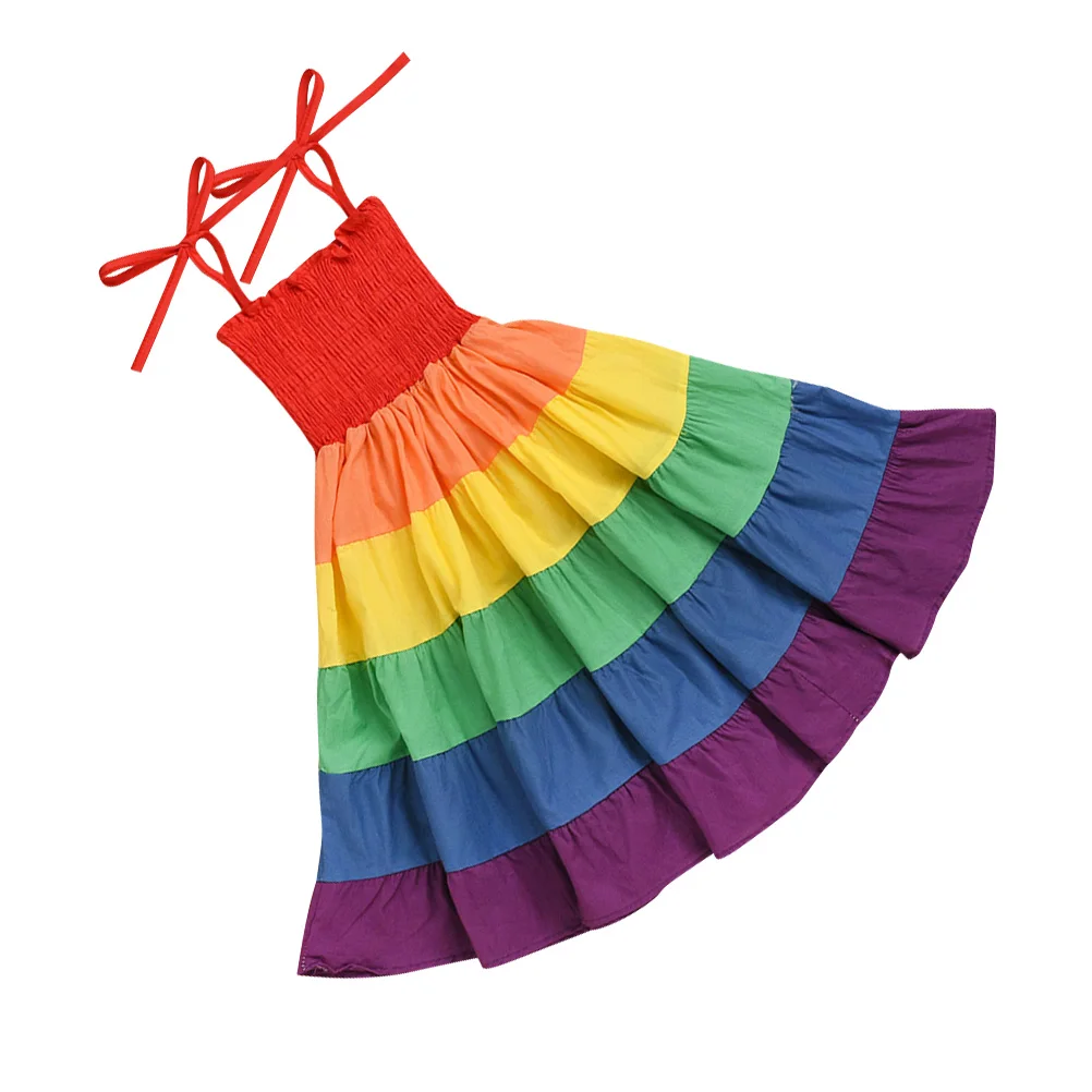 Princess Dress Rainbow One-piece Colorblock Skirt Sleeveless Strapless Beach Dress Party Performance Costume Girls Skirt
Princess Dress Rainbow One-piece Colorblock Skirt Sleeveless Strapless Beach Dress Party Performance Costume Girls Skirt