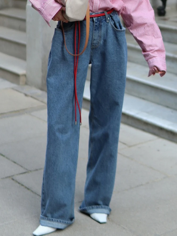Tossy Casual Straight-Leg Flared Women's Jeans Solid Loose Fashion Pocket Wide-Leg Jeans Solid Autumn New Women's Jeans 2025
Tossy Casual Straight-Leg Flared Women's Jeans Solid Loose Fashion Pocket Wide-Leg Jeans Solid Autumn New Women's Jeans 2025