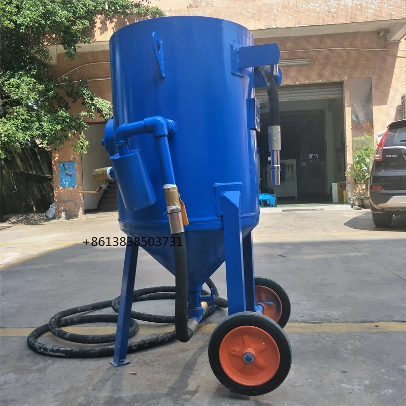 Rust Remove High Pressure Wet Mobile Sandblaster Pot Manual Sand Blasting Machine Tank Dry Wet Sandblasting Dustless Polishing
Rust Remove High Pressure Wet Mobile Sandblaster Pot Manual Sand Blasting Machine Tank Dry Wet Sandblasting Dustless Polishing