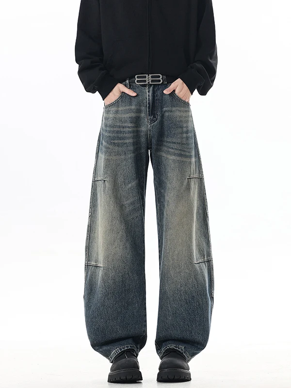American Style Straight Leg Men's Jeans Autumn Winter Wide Leg Long Pants Workwear Trousers mid Waist Zipper Casual Denim
American Style Straight Leg Men's Jeans Autumn Winter Wide Leg Long Pants Workwear Trousers mid Waist Zipper Casual Denim