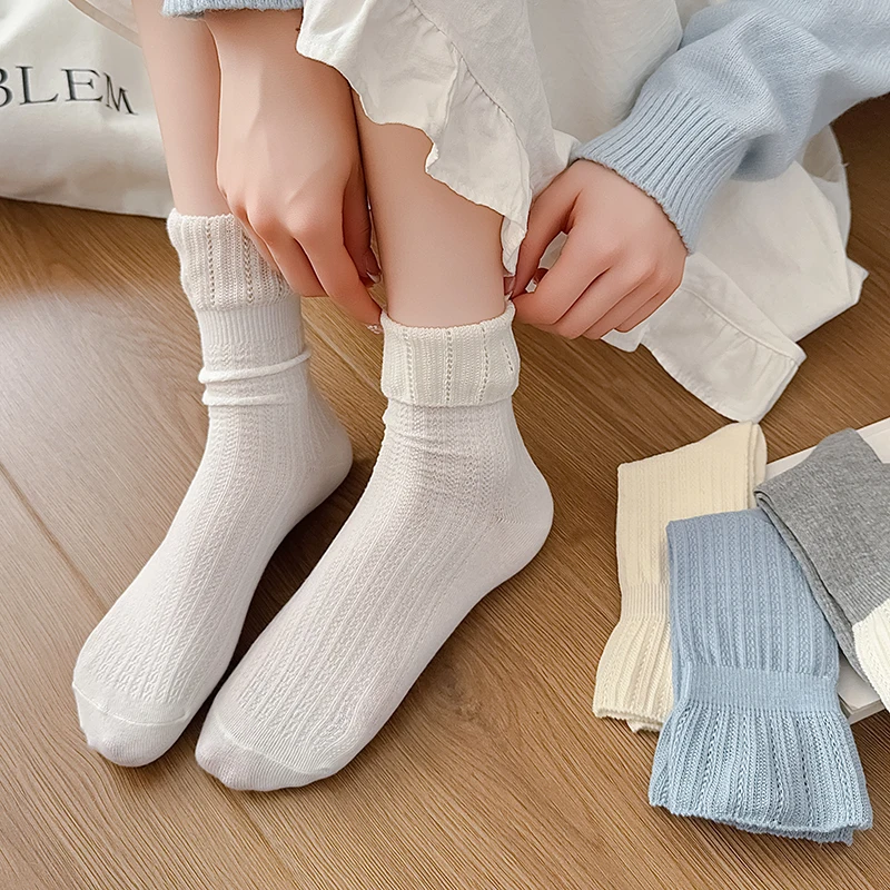 Socks For Women New Trendy Sweet Korean Style Fashion Crew Socks Solid Color Casual Simple Preppy Style Girls Loose Socks Comfy
Socks For Women New Trendy Sweet Korean Style Fashion Crew Socks Solid Color Casual Simple Preppy Style Girls Loose Socks Comfy