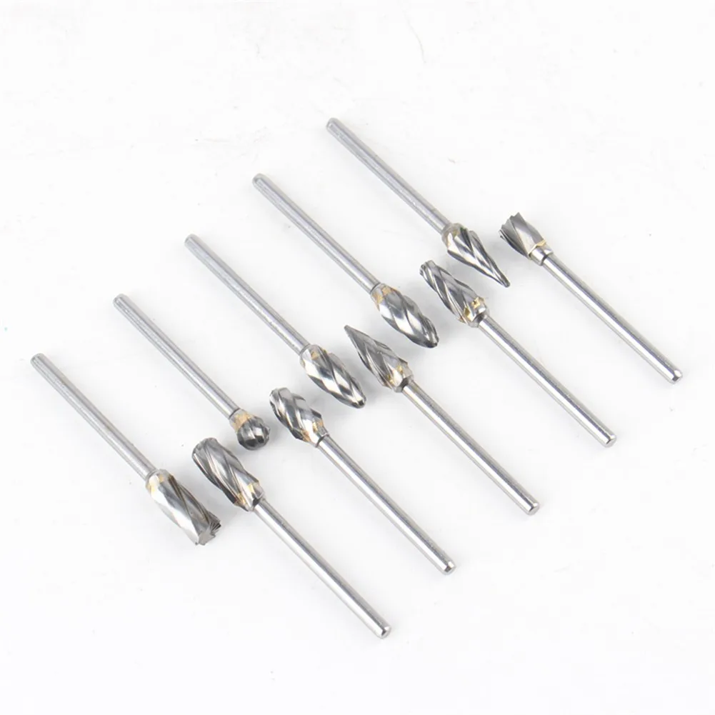 /10PCS /3mm /Shank Carbide Rotary File Burr Set 6mm Coarse Teeth For Metal Wood P'lastic Engraving Grinding Polishing Drill Bits
/10PCS /3mm /Shank Carbide Rotary File Burr Set 6mm Coarse Teeth For Metal Wood P'lastic Engraving Grinding Polishing Drill Bits