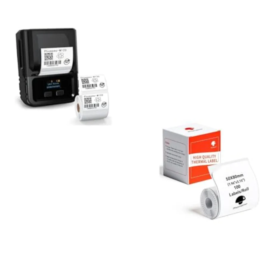 M120 Barcode Print Bluetooth Thermal Label Printer Barcode Name Address Labeling Mailing Small Business and More with 1 Roll 1.
M120 Barcode Print Bluetooth Thermal Label Printer Barcode Name Address Labeling Mailing Small Business and More with 1 Roll 1.