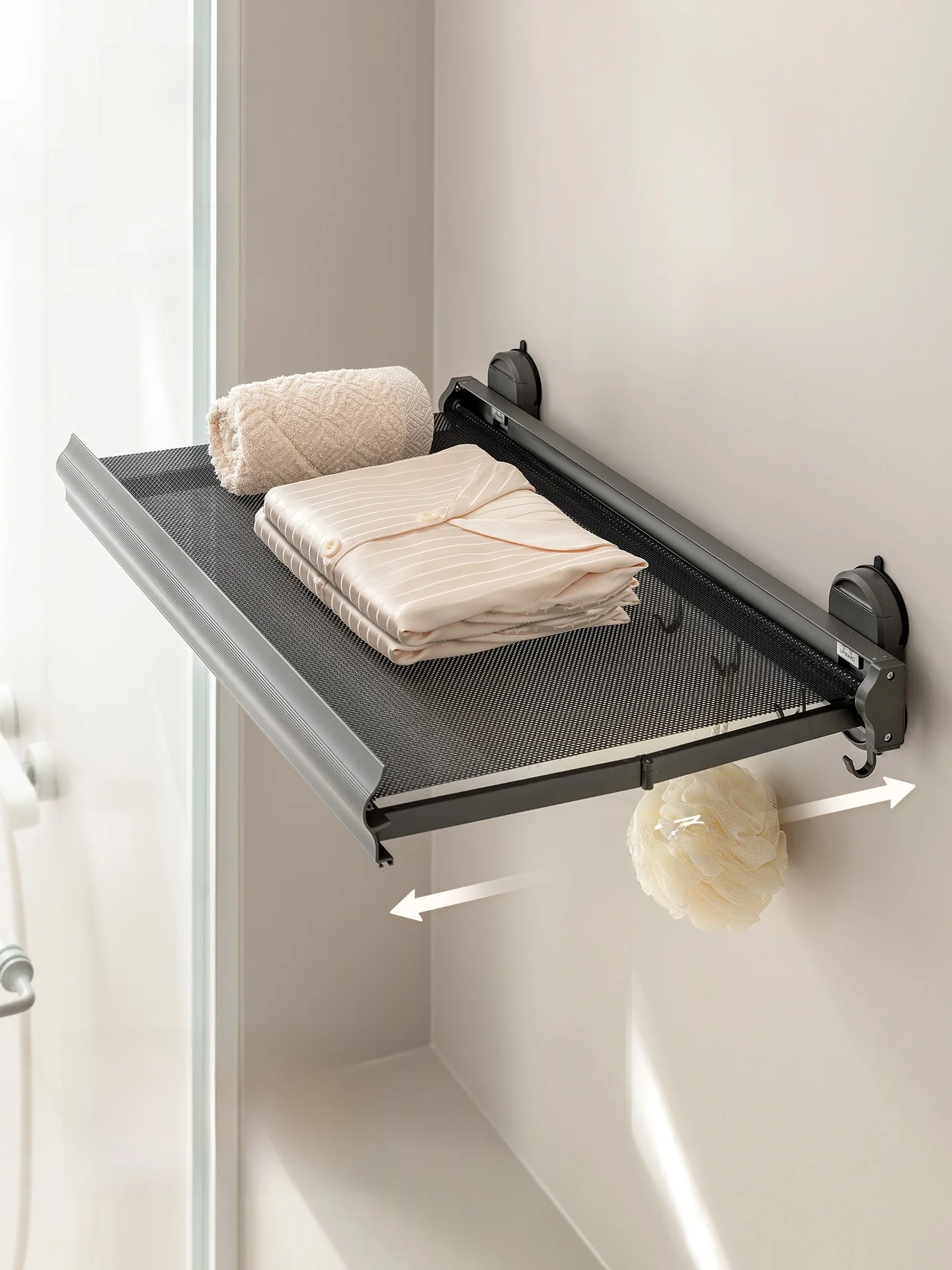Invisible Expandable Towel Rack Bathroom Towel Holder No Drilling Required Suction Cup Storage Shelf Lazy Corner Brand
Invisible Expandable Towel Rack Bathroom Towel Holder No Drilling Required Suction Cup Storage Shelf Lazy Corner Brand