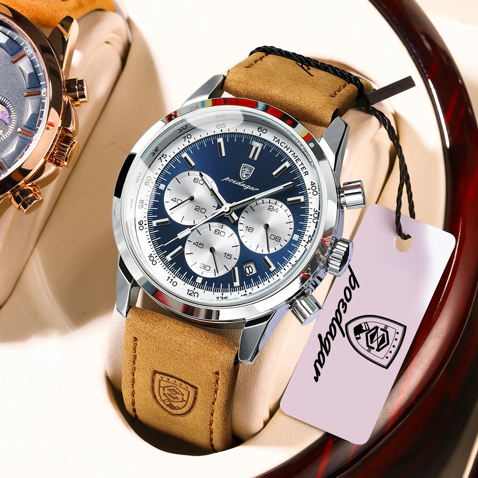 POEDAGAR лучший бренд мужские кварцевые часы водостойкий светящийся хронограф военные мужские часы роскошные модные кожаные часы для мужчин
POEDAGAR лучший бренд мужские кварцевые часы водостойкий светящийся хронограф военные мужские часы роскошные модные кожаные часы для мужчин