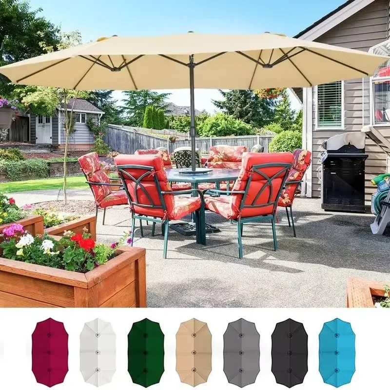 4.6M Twin Crank Beach Umbrella Waterproof Garden Outdoor Patio Market Large Head Parasol with Radii for Hotels
4.6M Twin Crank Beach Umbrella Waterproof Garden Outdoor Patio Market Large Head Parasol with Radii for Hotels