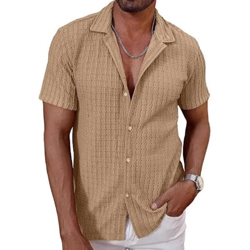European Fashion Men Hollow Knit Breathable Short Sleeve Shirt Casual Daily Beach Tops
European Fashion Men Hollow Knit Breathable Short Sleeve Shirt Casual Daily Beach Tops