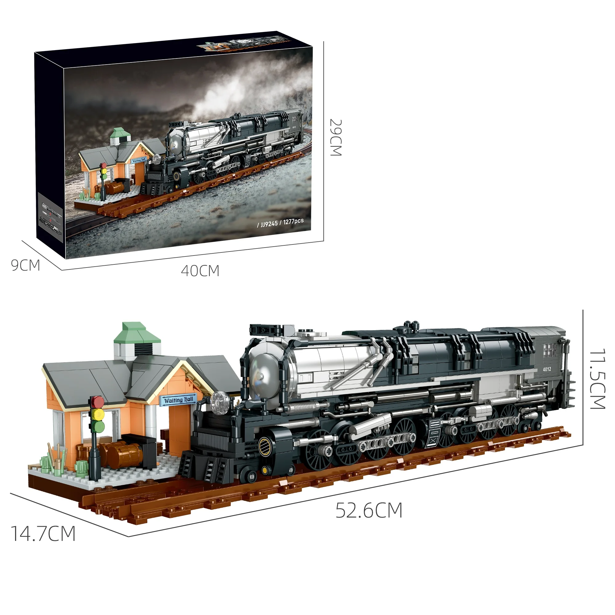 1277PCS City Railway Steam Train Model Assembly Toy MOC Building Blocks Toys Educational Toy Home Decoration Adult Birthday Gift
1277PCS City Railway Steam Train Model Assembly Toy MOC Building Blocks Toys Educational Toy Home Decoration Adult Birthday Gift