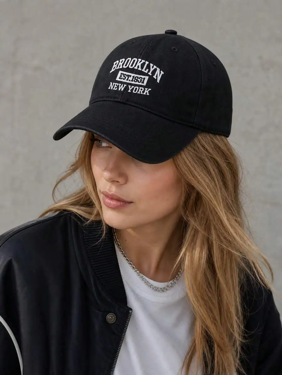 Black Brooklyn New York Embroidered Baseball Cap Retro Curved Brim Dad Hat Lightweight Casual Streetwear
Black Brooklyn New York Embroidered Baseball Cap Retro Curved Brim Dad Hat Lightweight Casual Streetwear