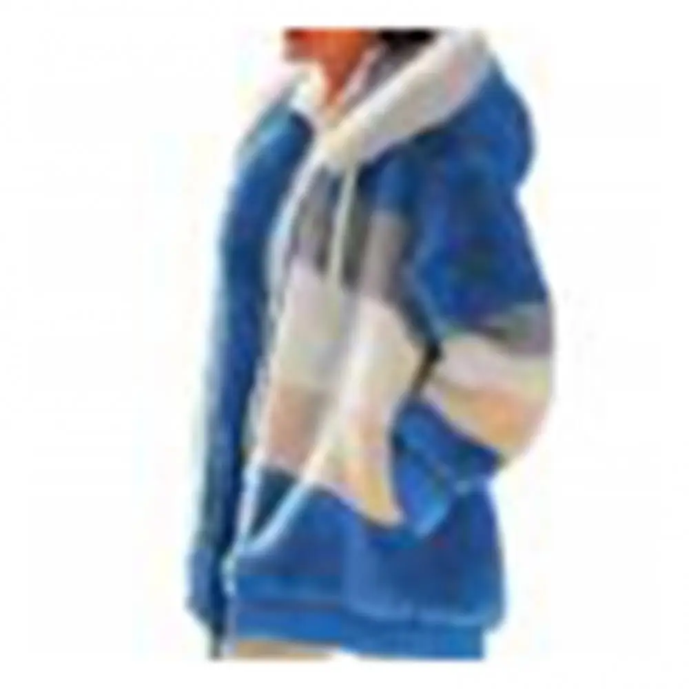 Autumn Winter Long Sleeve Jacket Warm Women Color Block Zipper Fluff Hooded Coat Jacket
Autumn Winter Long Sleeve Jacket Warm Women Color Block Zipper Fluff Hooded Coat Jacket