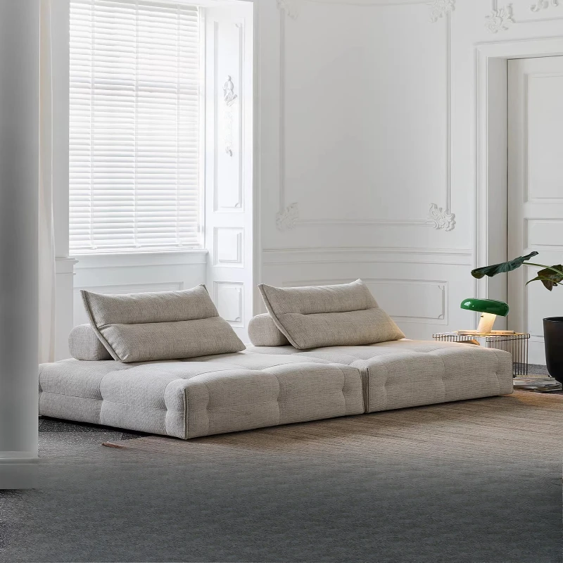 Modern simple double-sided fabric cotton and linen beige retro module combination sofa
Modern simple double-sided fabric cotton and linen beige retro module combination sofa