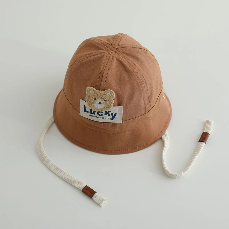 Cute Bear Fisherman Hat Children Sunshade Basin Cap Solid Cotton Baby Bucket Caps 6-24Month Boy Girl Kids Sun Protection Visors
Cute Bear Fisherman Hat Children Sunshade Basin Cap Solid Cotton Baby Bucket Caps 6-24Month Boy Girl Kids Sun Protection Visors