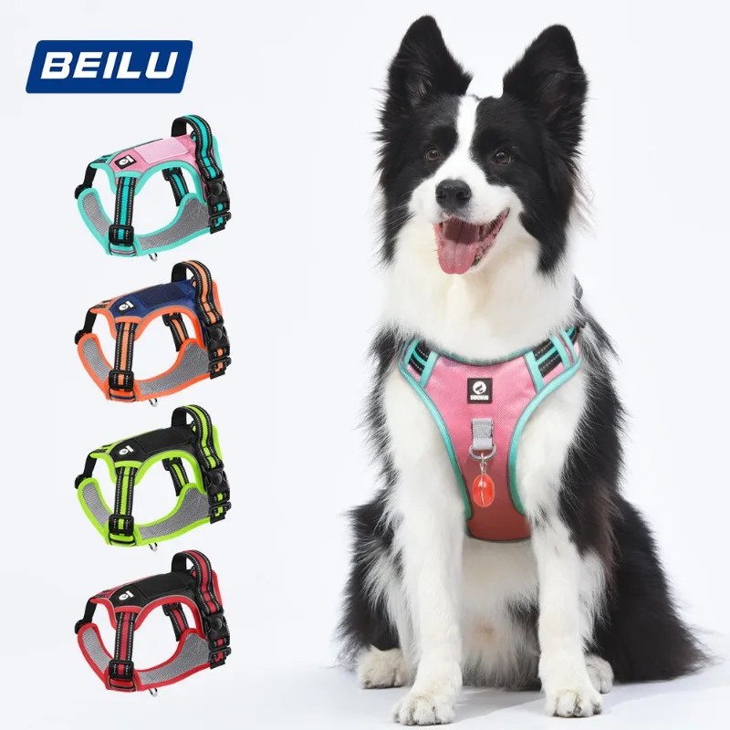 Противоскользящий светоотражающий жилет для собак без вытягивания для больших собак, съемный поводок, комплект снаряжения для прогулок на открытом воздухе
Противоскользящий светоотражающий жилет для собак без вытягивания для больших собак, съемный поводок, комплект снаряжения для прогулок на открытом воздухе