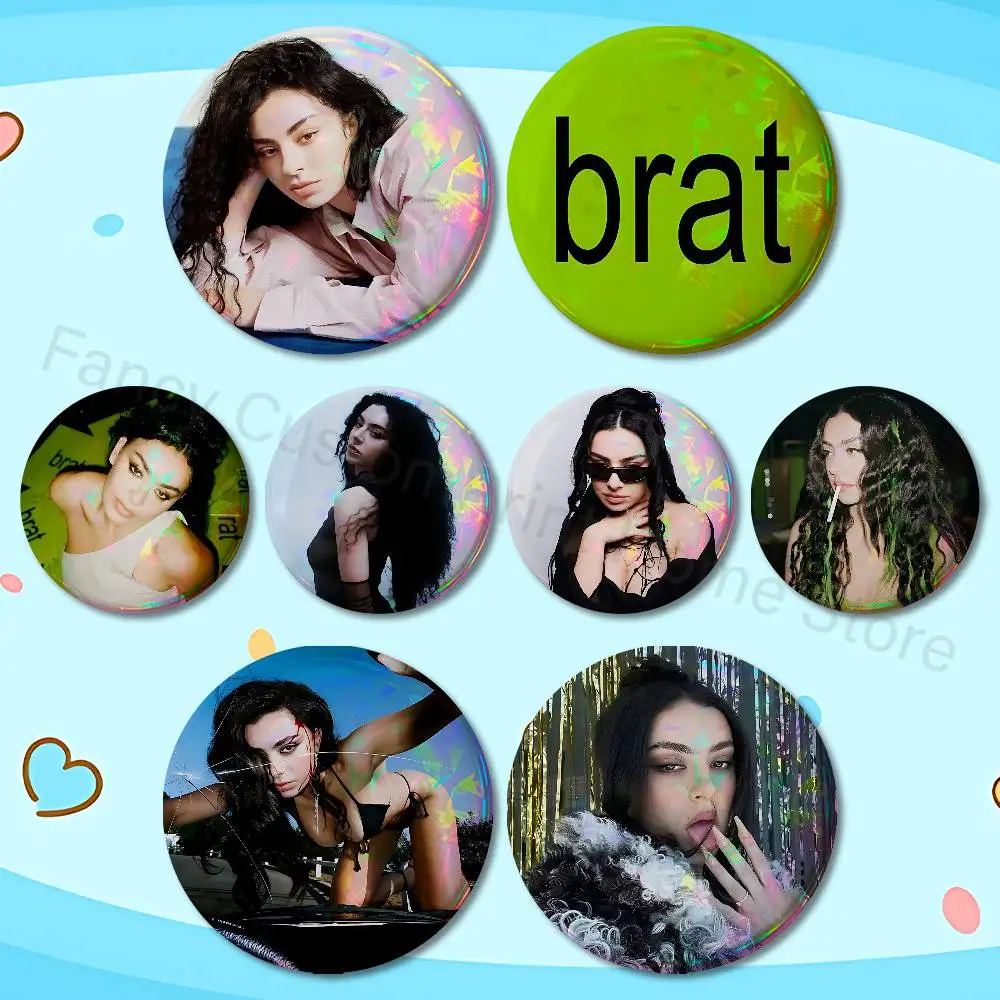 Singer C-Charli xcx Brat Pins 58mm Cute Cartoon Badge Handmade Brooches for Backpack Accessories
Singer C-Charli xcx Brat Pins 58mm Cute Cartoon Badge Handmade Brooches for Backpack Accessories