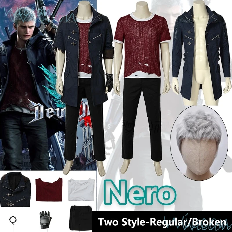 Костюм для косплея Game Nero, для косплея Devil May Cry 5, костюм белого и серого цвета с париком, униформа комикса-Con, наряд для Хэллоуина, Мужское пальто, перчатки
Костюм для косплея Game Nero, для косплея Devil May Cry 5, костюм белого и серого цвета с париком, униформа комикса-Con, наряд для Хэллоуина, Мужское пальто, перчатки