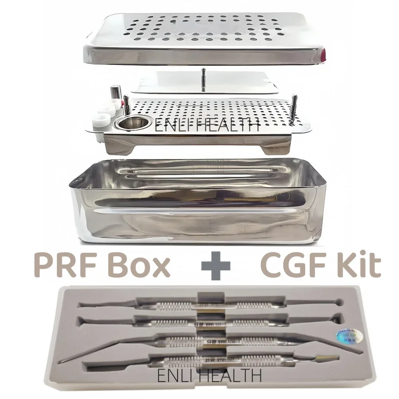 Dental PRF& CGF Box Implant Plate Rich Fibrin Box Implant Surgical Bone Membrane Kit Centrifuge Pressure Film Tool
Dental PRF& CGF Box Implant Plate Rich Fibrin Box Implant Surgical Bone Membrane Kit Centrifuge Pressure Film Tool