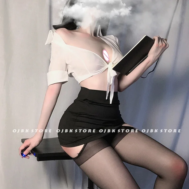Paloli Women Sexy Cosplay Costume Erotic Office Uniform Suit Hot Perspective Role Play Outfit Black Top and Skirt Entice Set
Paloli Women Sexy Cosplay Costume Erotic Office Uniform Suit Hot Perspective Role Play Outfit Black Top and Skirt Entice Set