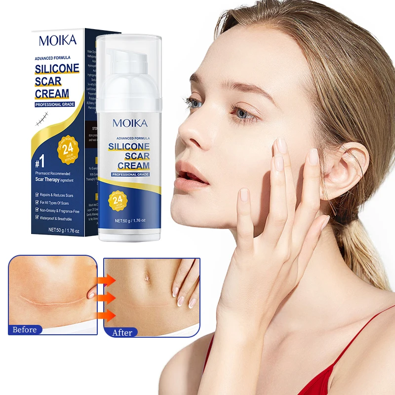 MOIKA Skincare Silicone Scar Cream Repairs Scars For A Types Of Scars Non-Greasy Fragrance-Free Waterproof Breathable
MOIKA Skincare Silicone Scar Cream Repairs Scars For A Types Of Scars Non-Greasy Fragrance-Free Waterproof Breathable