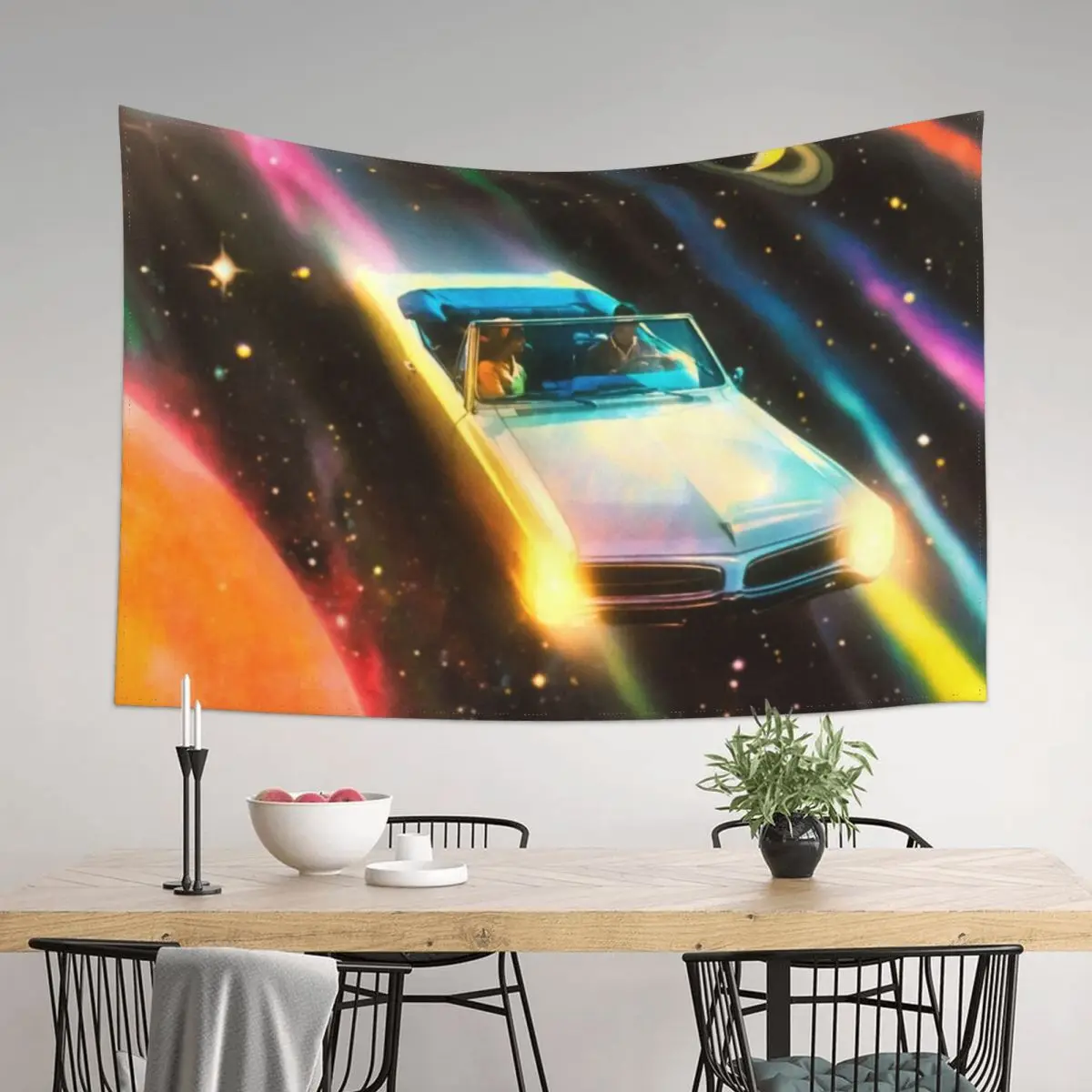 When The Light Gets In - Colorful Sci-Fi Space Exploration Adventure Collage Art, Retro-Futuristic Design Tapestry
When The Light Gets In - Colorful Sci-Fi Space Exploration Adventure Collage Art, Retro-Futuristic Design Tapestry