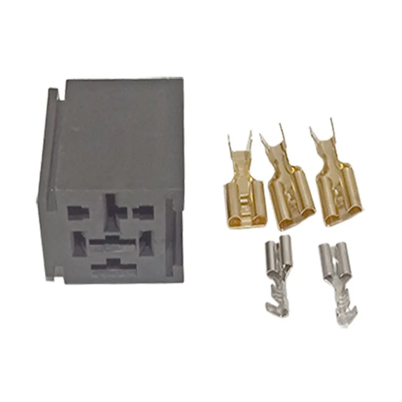 Automobile Relay Socket 12v/24v/5 Wire / Base Square 5-pin General Plastic Parts with Terminals
Automobile Relay Socket 12v/24v/5 Wire / Base Square 5-pin General Plastic Parts with Terminals