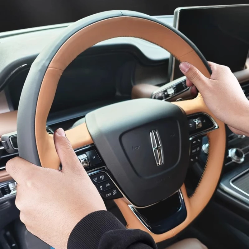 Cover Customized for Lincoln (Adventurer/Navigator/Aviator/MKZ) Steering Wheel Cover Leather Hand Sewing Car Accessories
Cover Customized for Lincoln (Adventurer/Navigator/Aviator/MKZ) Steering Wheel Cover Leather Hand Sewing Car Accessories