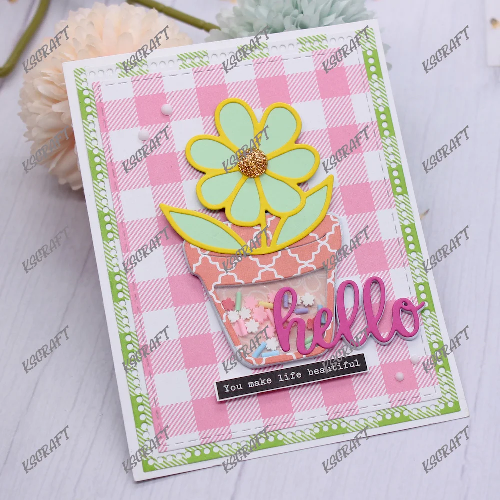 KSCRAFT A2 Flower Pot Shaker Metal Cutting Dies Stencils for DIY Scrapbooking Decorative Embossing DIY Paper Cards
KSCRAFT A2 Flower Pot Shaker Metal Cutting Dies Stencils for DIY Scrapbooking Decorative Embossing DIY Paper Cards