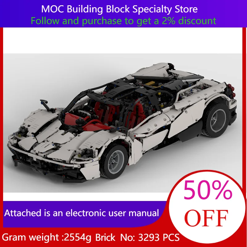 Модель строительного блока, суперкар 3293, детали MOC, автомобиль 1, 8, масштаб для мальчиков, взрослых, детей, рождественский подарок, сделай сам, креативная строительная игрушка
Модель строительного блока, суперкар 3293, детали MOC, автомобиль 1, 8, масштаб для мальчиков, взрослых, детей, рождественский подарок, сделай сам, креативная строительная игрушка