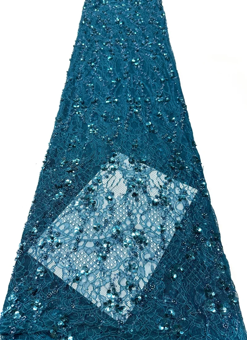 Latest Beaded Sequins French Lace Fabric 2026 High Quality Handmade Beads African Nigerian Lace Fabric For Party Dress
Latest Beaded Sequins French Lace Fabric 2026 High Quality Handmade Beads African Nigerian Lace Fabric For Party Dress