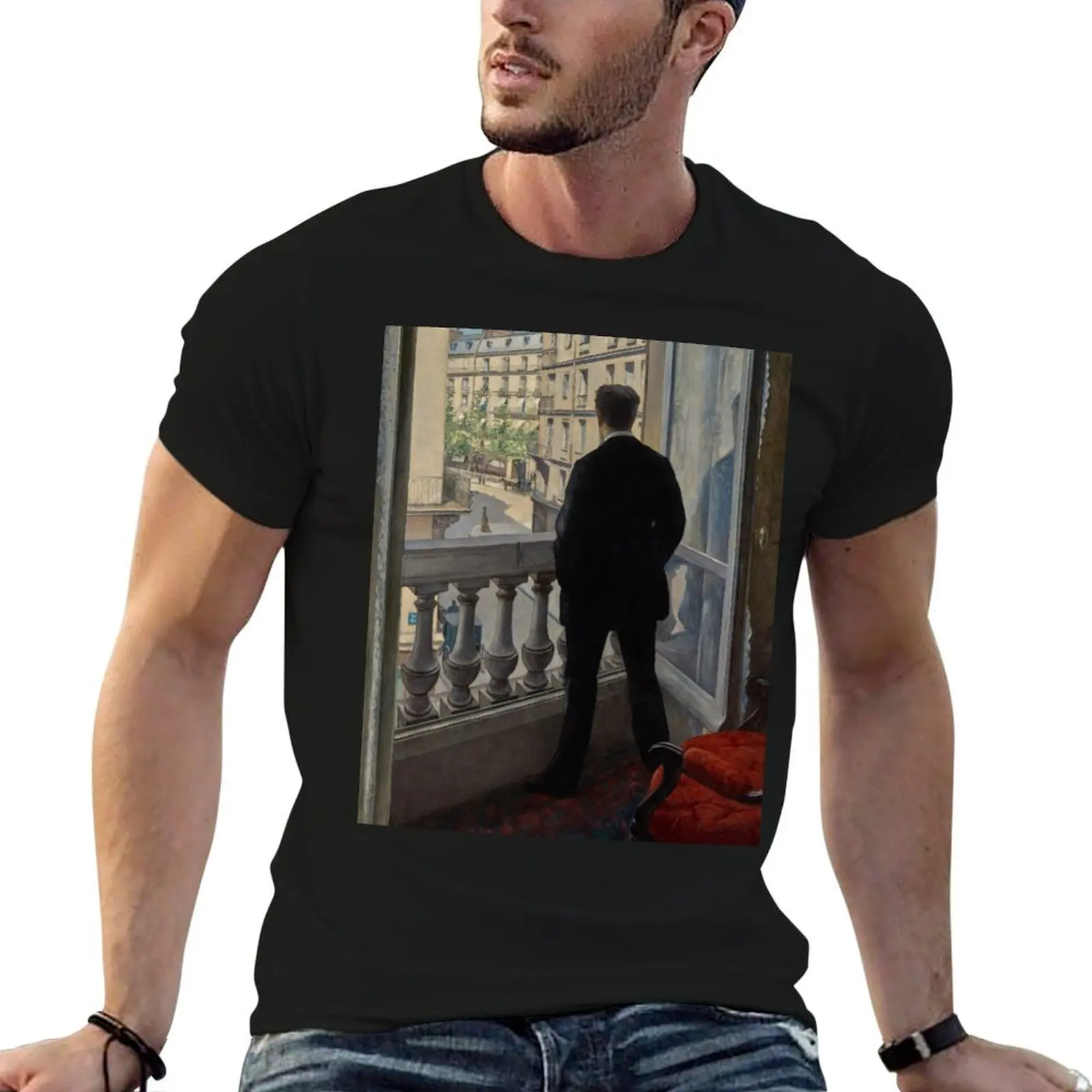 Young Man at His Window - Gustave Caillebotte T-Shirt t shirts for man cotton funny man t shirt luxury T-Shirt
Young Man at His Window - Gustave Caillebotte T-Shirt t shirts for man cotton funny man t shirt luxury T-Shirt