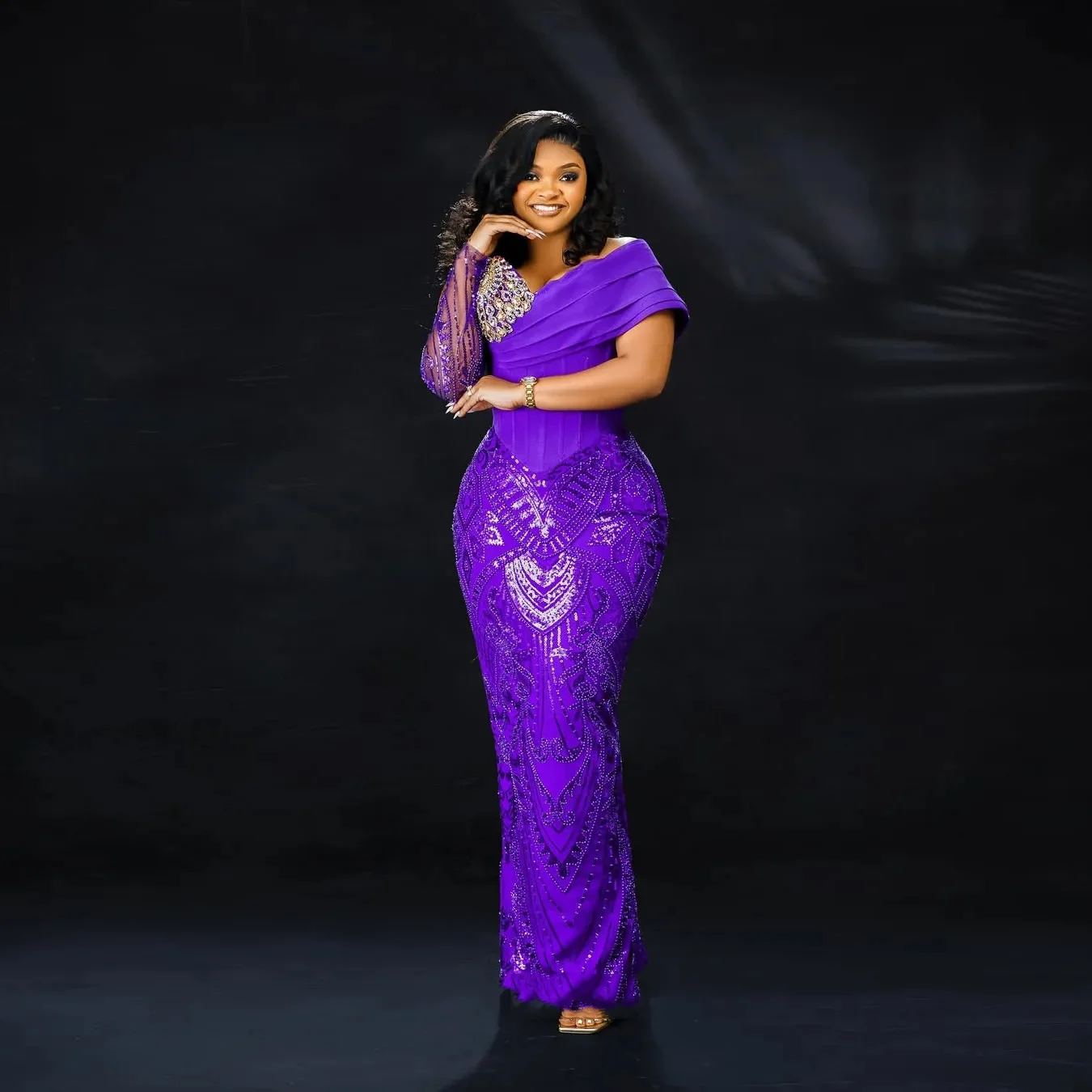 Purple Long Evening Dresses Beaded Crystals Formal Gowns One Shoulder Luxurious Lace Rhinestones Prom Dress Straight
Purple Long Evening Dresses Beaded Crystals Formal Gowns One Shoulder Luxurious Lace Rhinestones Prom Dress Straight