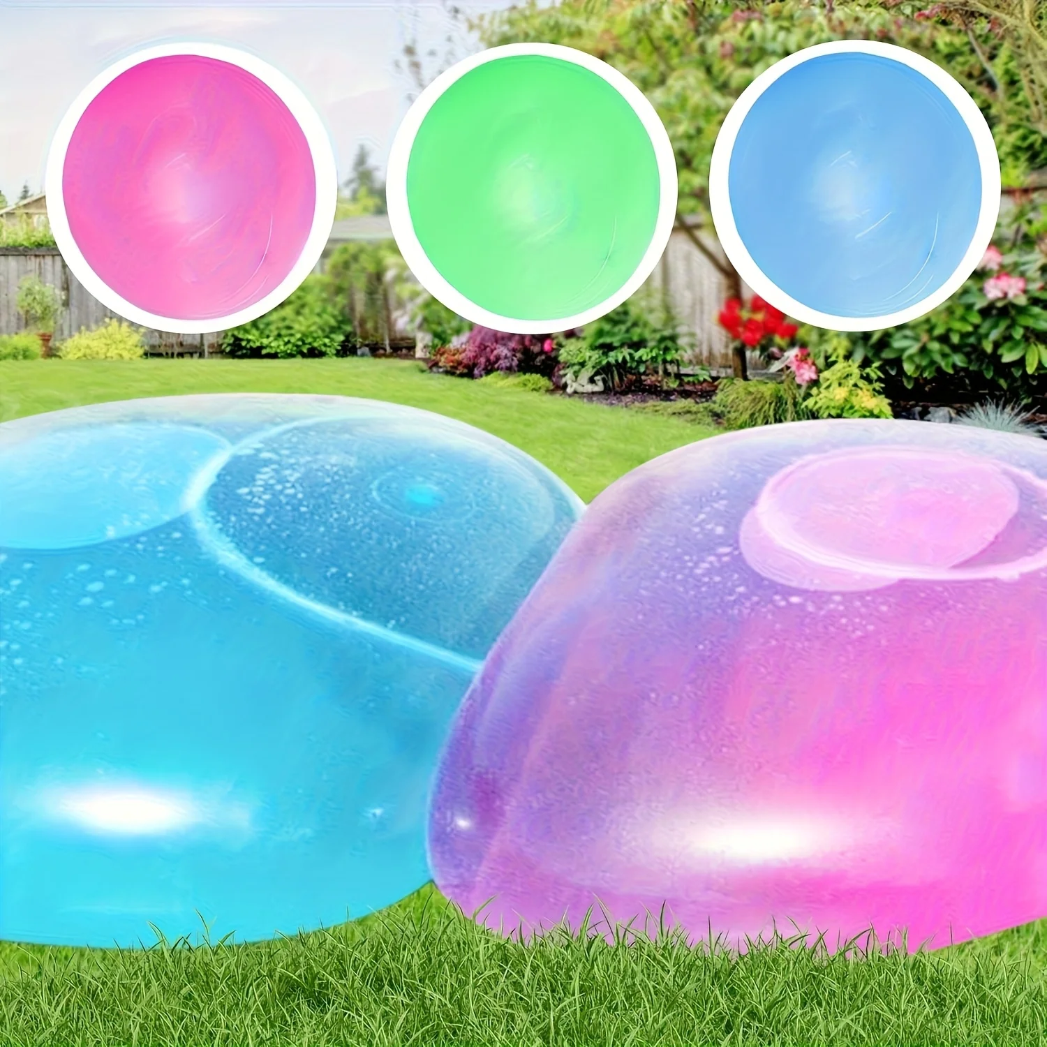 2026new2 Sizes (36Cm/14.17In, 61Cm/24.02In) Enormous Bubble Balls -Random Colors And Styles, Large Inflatable Kickbag Balls for Adult Outdoor Training And Team Games - Durable PVC Rolling Balls for Kicking And Throwing - Fitness & Fun Equipment for Backya
2026new2 Sizes (36Cm/14.17In, 61Cm/24.02In) Enormous Bubble Balls -Random Colors And Styles, Large Inflatable Kickbag Balls for Adult Outdoor Training And Team Games - Durable PVC Rolling Balls for Kicking And Throwing - Fitness & Fun Equipment for Backya