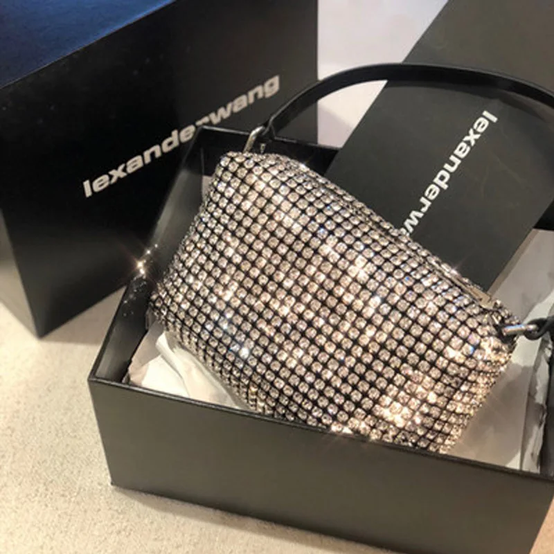 Tide Fashion Underarm King Rhinestone Leather Clutch Dinner Water Hand Flash Diamond Small Square Bag Designer Luxury Bags Woman
Tide Fashion Underarm King Rhinestone Leather Clutch Dinner Water Hand Flash Diamond Small Square Bag Designer Luxury Bags Woman