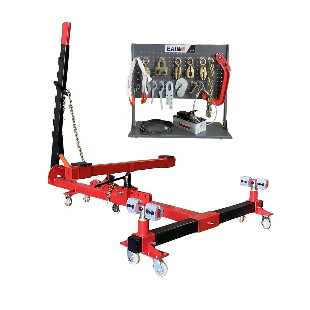 BAIWO Portable 10 Ton Mini Car Body Repair Equipment Frame Puller Machine With Pulling Towers For Car Body Repair
BAIWO Portable 10 Ton Mini Car Body Repair Equipment Frame Puller Machine With Pulling Towers For Car Body Repair