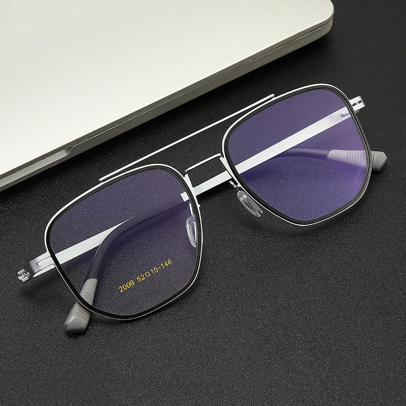 Новые мужские квадратные очки с двойным мостом, оправа для очков, мужские модные металлические + TR, прозрачные очки, линзы по рецепту на заказ
Новые мужские квадратные очки с двойным мостом, оправа для очков, мужские модные металлические + TR, прозрачные очки, линзы по рецепту на заказ