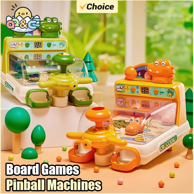 Cartoon Crocodile Table Games Toys Pinball Shooting Machine Score Shooting Target Children Desktop Games Toys with Lights Music
Cartoon Crocodile Table Games Toys Pinball Shooting Machine Score Shooting Target Children Desktop Games Toys with Lights Music