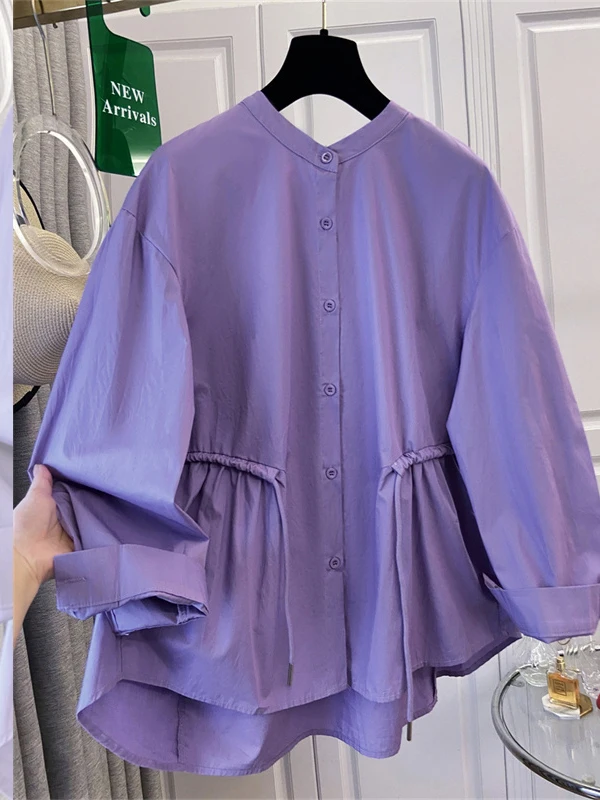 Модный свободный женский длинный свек с завязками на талии Ne, повседневный модный топ для молодых женщин, осень 2023 г. 
Модный свободный женский длинный свек с завязками на талии Ne, повседневный модный топ для молодых женщин, осень 2023 г.