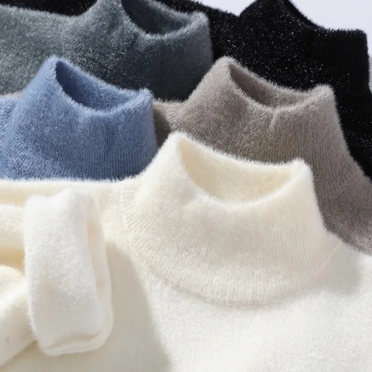 2025 Winter Thiened Men's Knitted Sweater Fake Mink Velvet High Collar Warm One-Piece Fce Base irt Casual Loose Fit
2025 Winter Thiened Men's Knitted Sweater Fake Mink Velvet High Collar Warm One-Piece Fce Base irt Casual Loose Fit