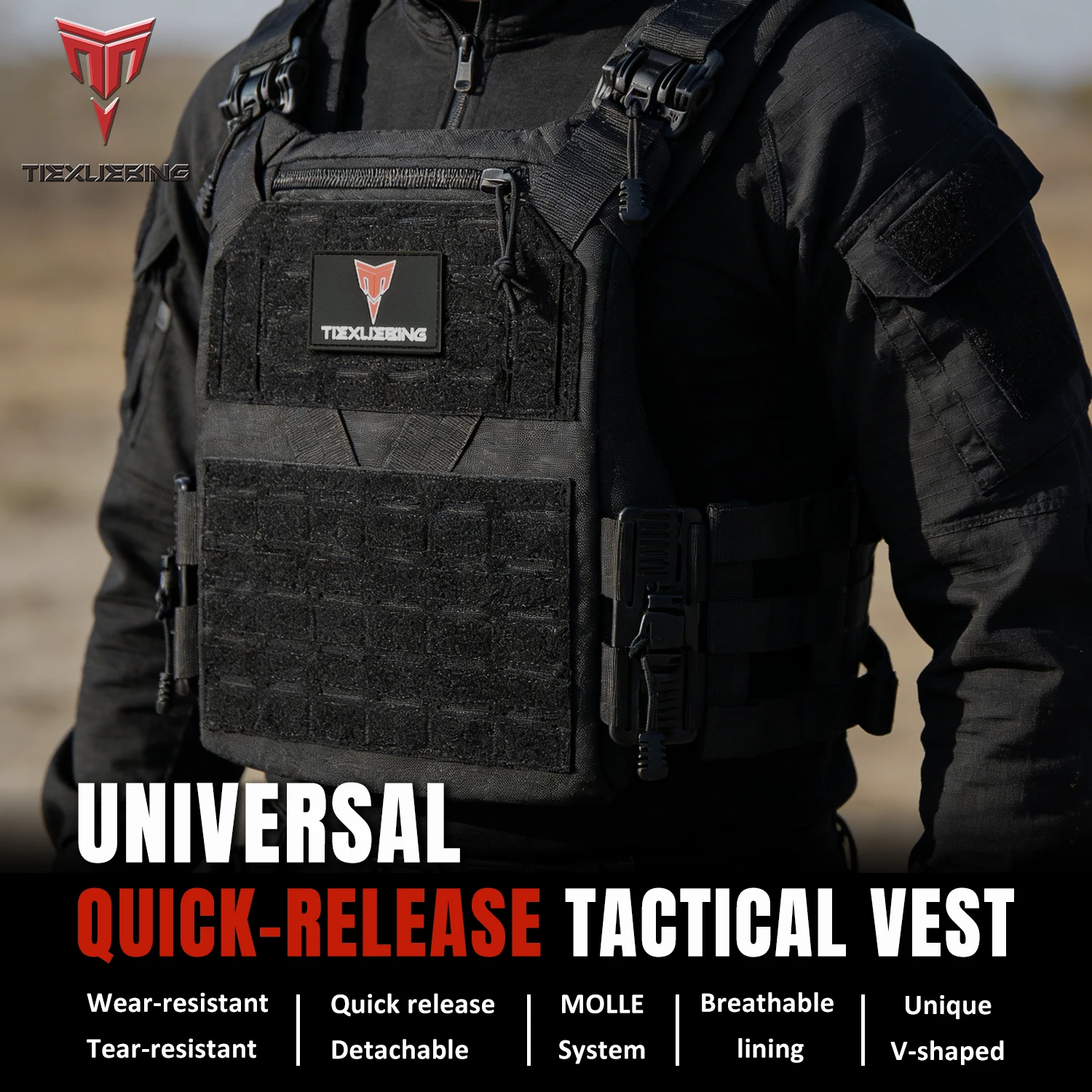 TIEXUEBING Hunting Plate Carrier Vest | Lightweight Armor Vest | For Outdoor Shooting Equipment Accessories Tactical Vest
TIEXUEBING Hunting Plate Carrier Vest | Lightweight Armor Vest | For Outdoor Shooting Equipment Accessories Tactical Vest