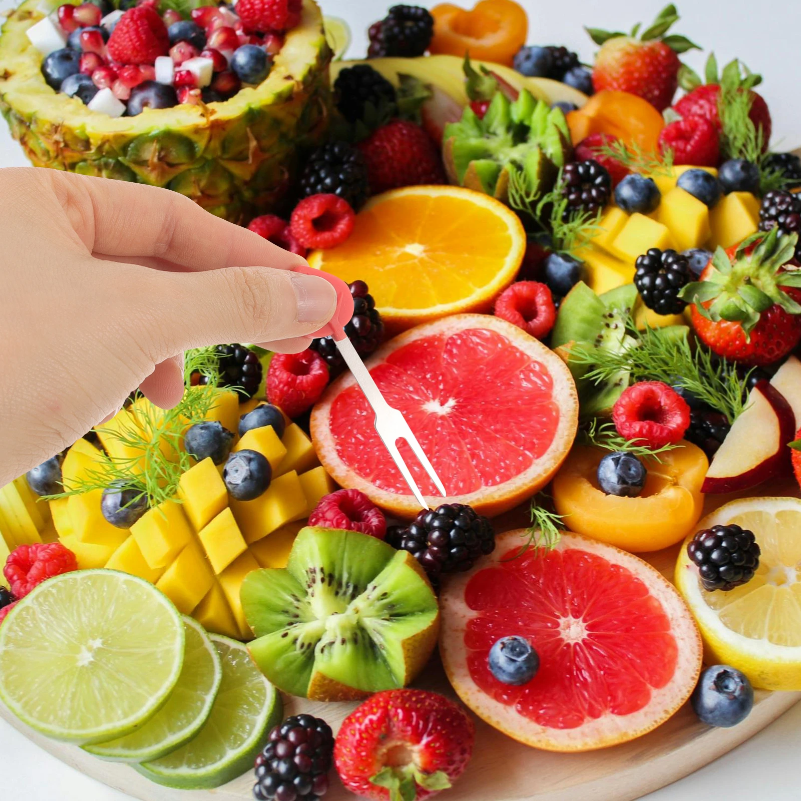 6 Pcs Candy Colored Fruit Fork Charcuterie Forks Kids Lunch Picker Fruits Handle
6 Pcs Candy Colored Fruit Fork Charcuterie Forks Kids Lunch Picker Fruits Handle
