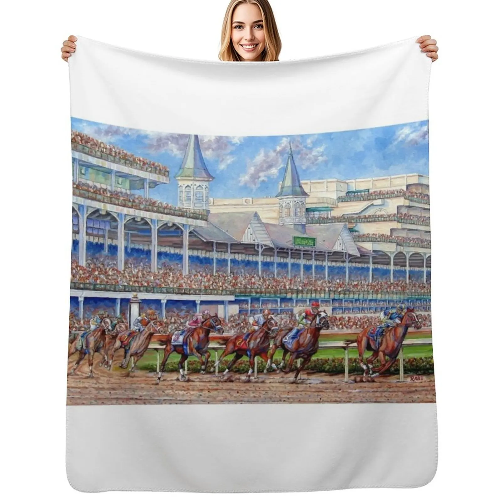 The Kentucky Derby - Leading the Field Throw Blanket Soft Solid Color Blanket for Couch Bed
The Kentucky Derby - Leading the Field Throw Blanket Soft Solid Color Blanket for Couch Bed