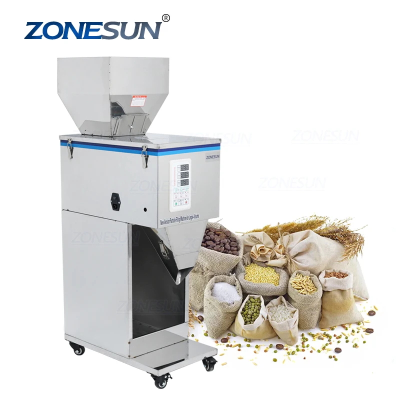 ZONESUN 10-999g Coffee Beans Dry Spice Weight Filling Machine Nuts Grain Or Powder Packing Machine Supply
ZONESUN 10-999g Coffee Beans Dry Spice Weight Filling Machine Nuts Grain Or Powder Packing Machine Supply