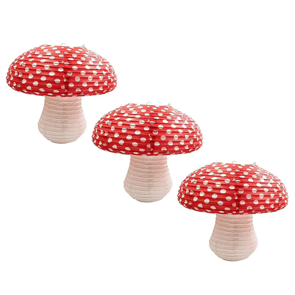 3pcs Mushroom Shape Paper Lanterns Decor For Birthday Shower Party Garden Nursery Hanging 3D Ornament Light
3pcs Mushroom Shape Paper Lanterns Decor For Birthday Shower Party Garden Nursery Hanging 3D Ornament Light