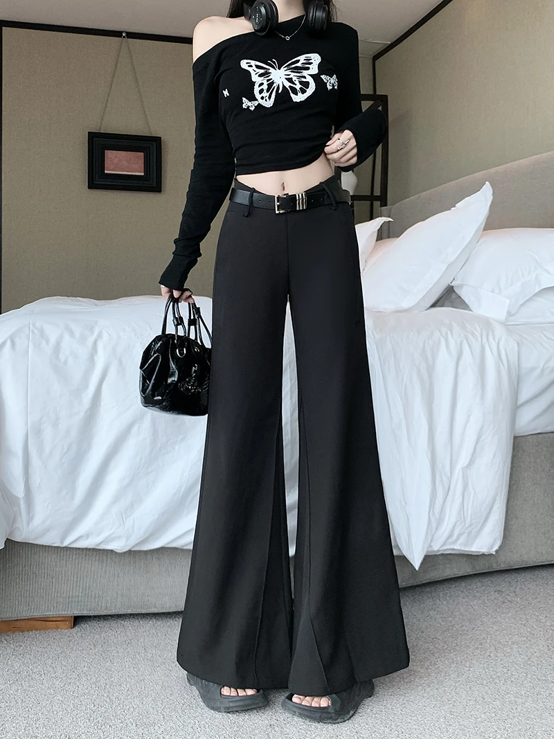 Black Suit Casual Pants Women's Autumn High Waisted Straight Wide Leg Suit Pants Loose Drape Floor Pants Women
Black Suit Casual Pants Women's Autumn High Waisted Straight Wide Leg Suit Pants Loose Drape Floor Pants Women