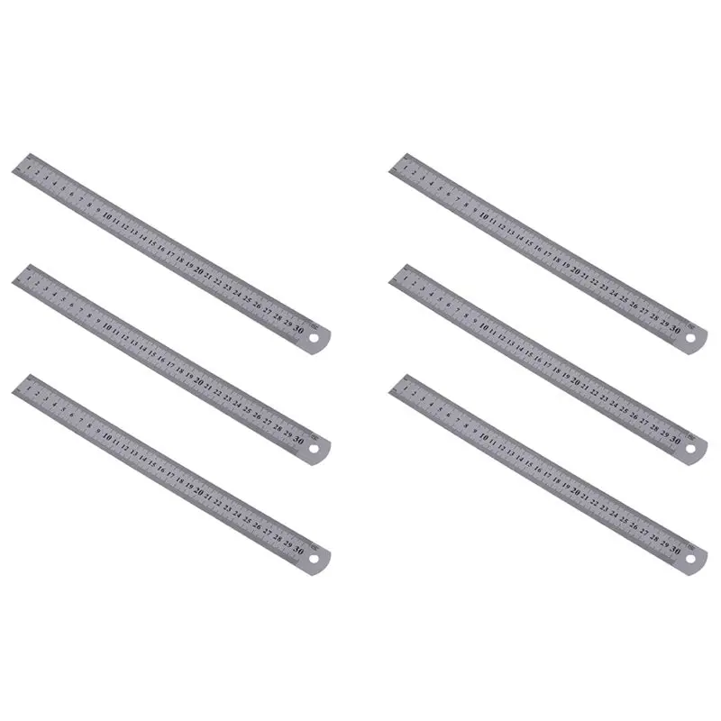 6X Stainless Steel Ruler Measure Metric Function 30Cm 12Inch
6X Stainless Steel Ruler Measure Metric Function 30Cm 12Inch
